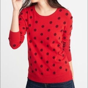 Red Polka Dot Sweater